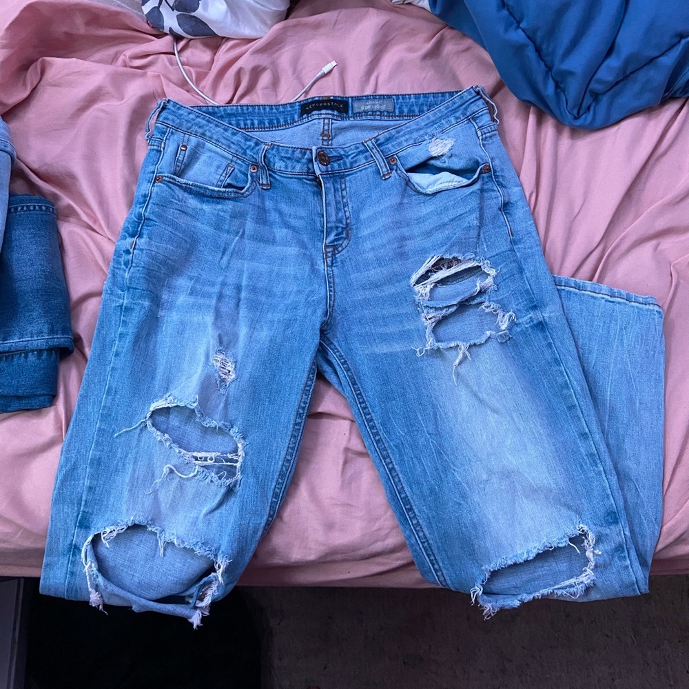 AéRopostale ripped jeans size 12